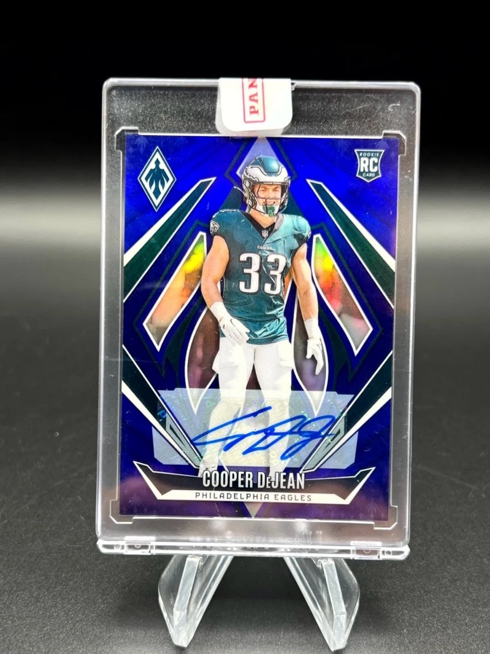 Cooper DeJean Autograph Football Rookie Card - Blue #21/49